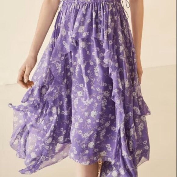 Ulla Johnson Caterina Dress - Iris 100% Silk Size 6 - Picture 4 of 13